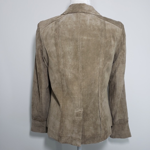 Sigrid Olsen Genuine Leather/Suede Jacket, Size M - Picture 3 of 8